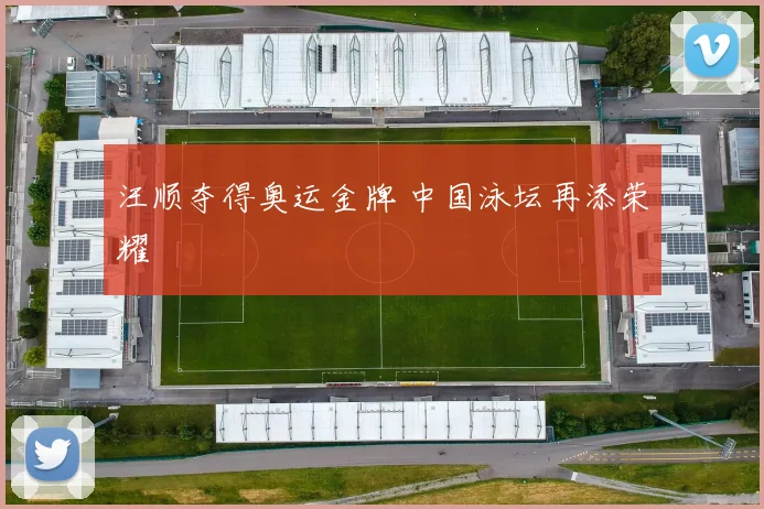 汪顺夺得奥运金牌 中国泳坛再添荣耀