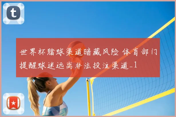 世界杯赌球渠道暗藏风险 体育部门提醒球迷远离非法投注渠道_1